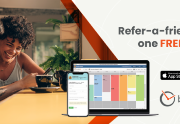 free online scheduling tool: bookedin refer a friend program